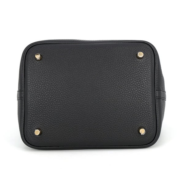 エルメス ハンドバッグ ピコタンロックMM ブラック/ゴールド金具 トリヨンクレマンス K刻印 HERMES 黒