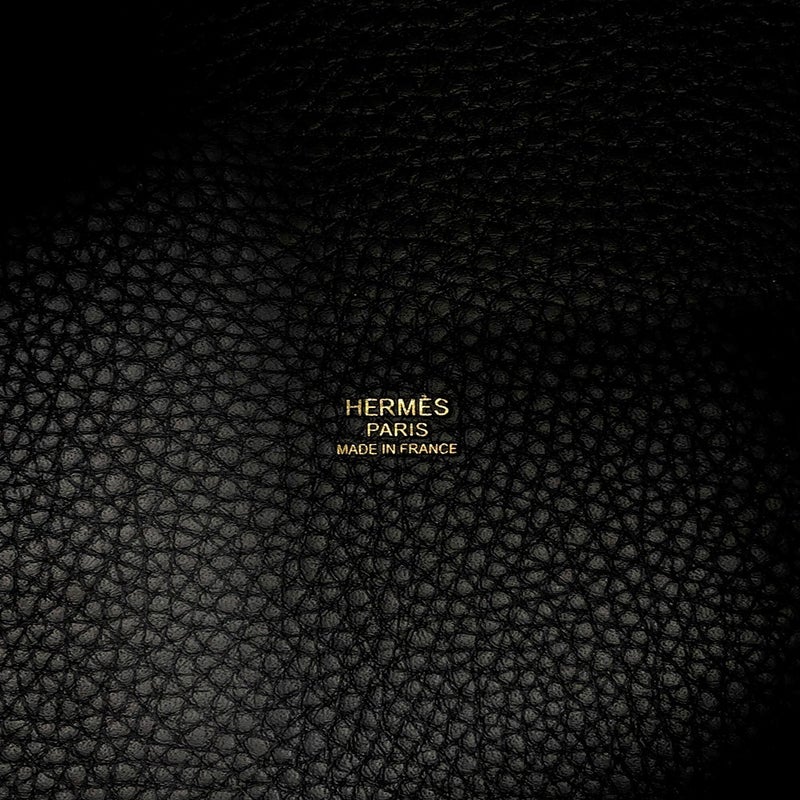 エルメス ハンドバッグ ピコタンロックMM ブラック/ゴールド金具 トリヨンクレマンス K刻印 HERMES 黒
