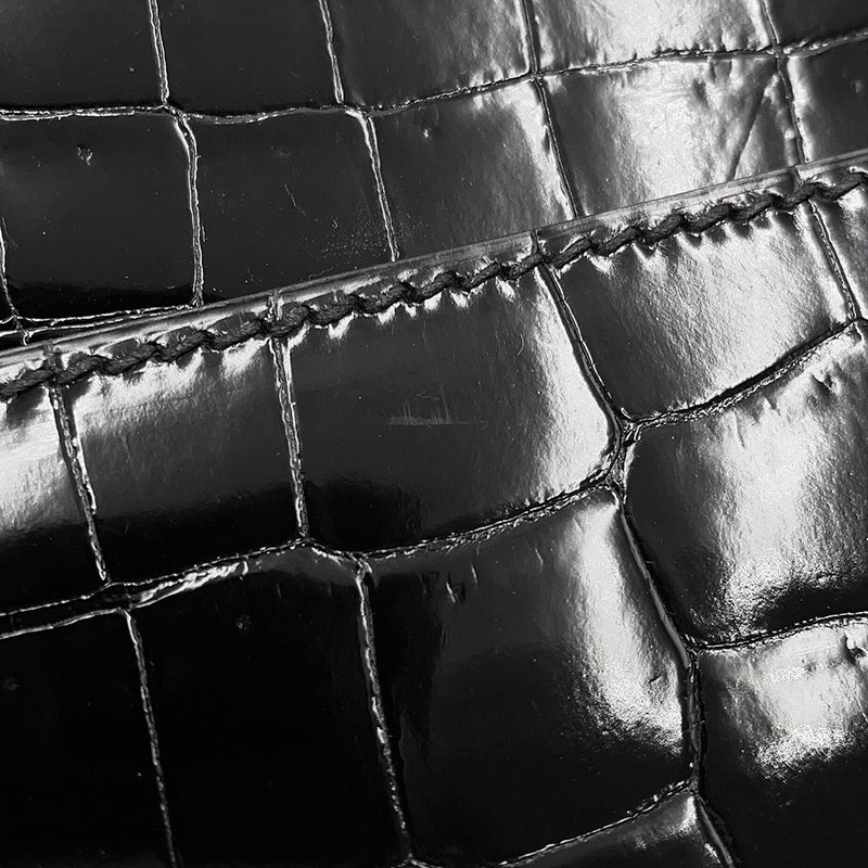 エルメス ビジネスバッグ サックアデペッシュ27 ブラック/ゴールド金具 ポロサスシャイン □J刻印 メンズ 黒