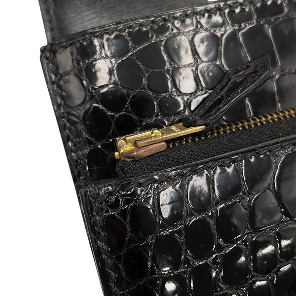 エルメス ビジネスバッグ サックアデペッシュ27 ブラック/ゴールド金具 ポロサスシャイン □J刻印 メンズ 黒