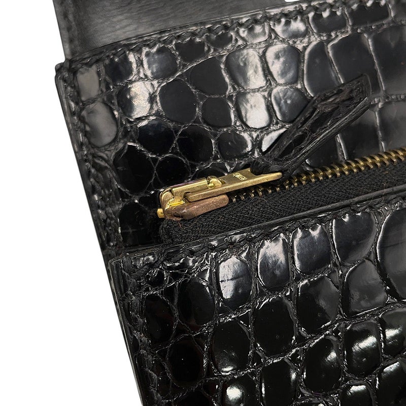 エルメス ビジネスバッグ サックアデペッシュ27 ブラック/ゴールド金具 ポロサスシャイン □J刻印 メンズ 黒