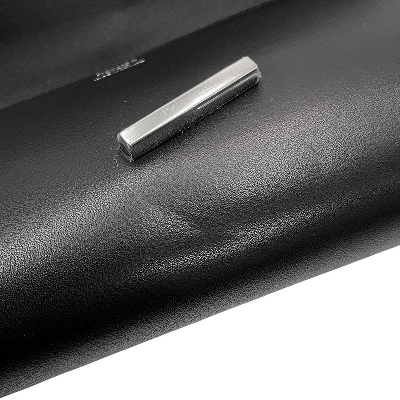 エルメス クラッチバッグ ポシェット エジェ ブラック/シルバー金具 エヴァーグレイン X刻印 HERMES 黒