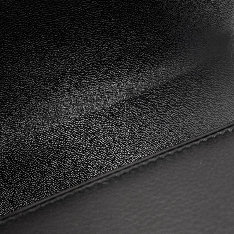 エルメス クラッチバッグ ポシェット エジェ ブラック/シルバー金具 エヴァーグレイン X刻印 HERMES 黒