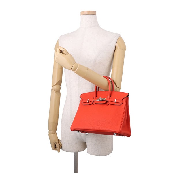 エルメス バーキン25 カプシーヌ/シルバー金具 トゴ T刻印 HERMES Birkin ハンドバッグ