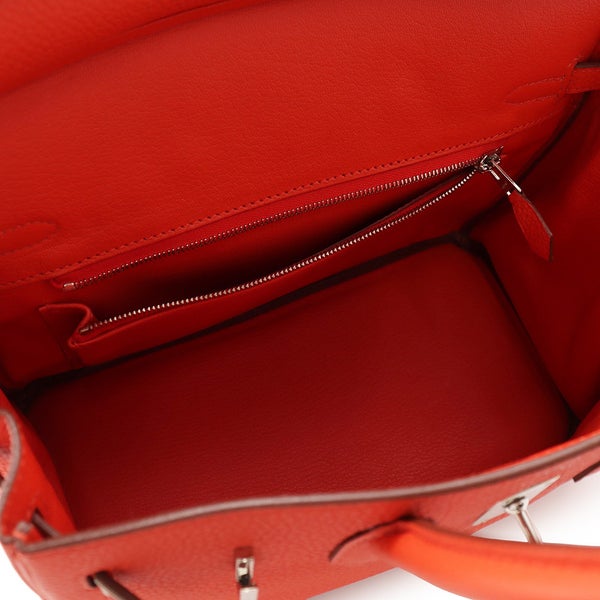 エルメス バーキン25 カプシーヌ/シルバー金具 トゴ T刻印 HERMES Birkin ハンドバッグ