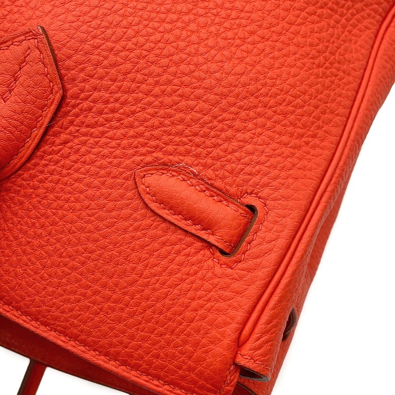 エルメス バーキン25 カプシーヌ/シルバー金具 トゴ T刻印 HERMES Birkin ハンドバッグ
