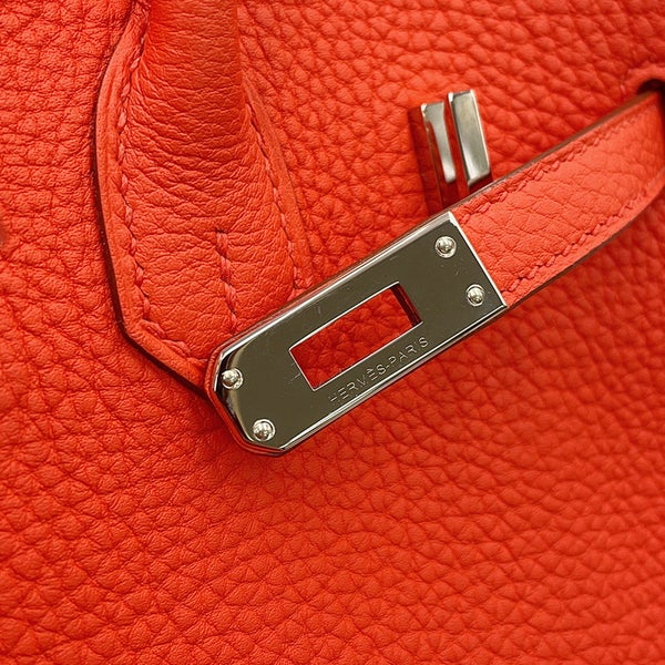 エルメス バーキン25 カプシーヌ/シルバー金具 トゴ T刻印 HERMES Birkin ハンドバッグ