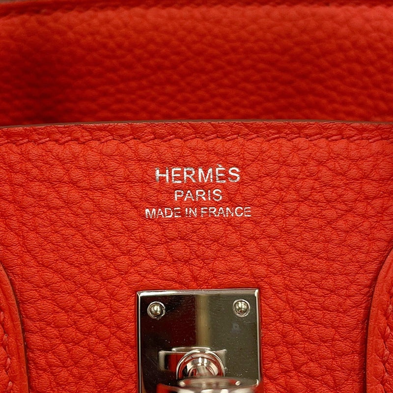 エルメス バーキン25 カプシーヌ/シルバー金具 トゴ T刻印 HERMES Birkin ハンドバッグ