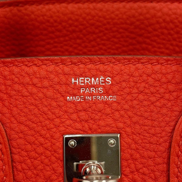 エルメス バーキン25 カプシーヌ/シルバー金具 トゴ T刻印 HERMES Birkin ハンドバッグ