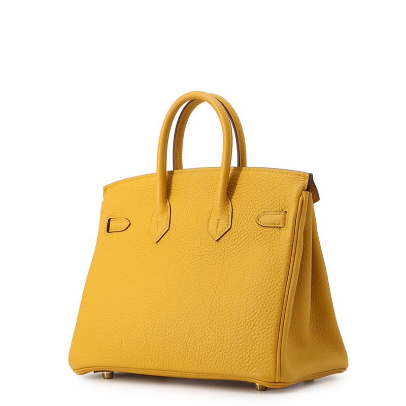エルメス バーキン25 ジョーヌアンブル/ゴールド金具 トゴ D刻印 HERMES Birkin ハンドバッグ