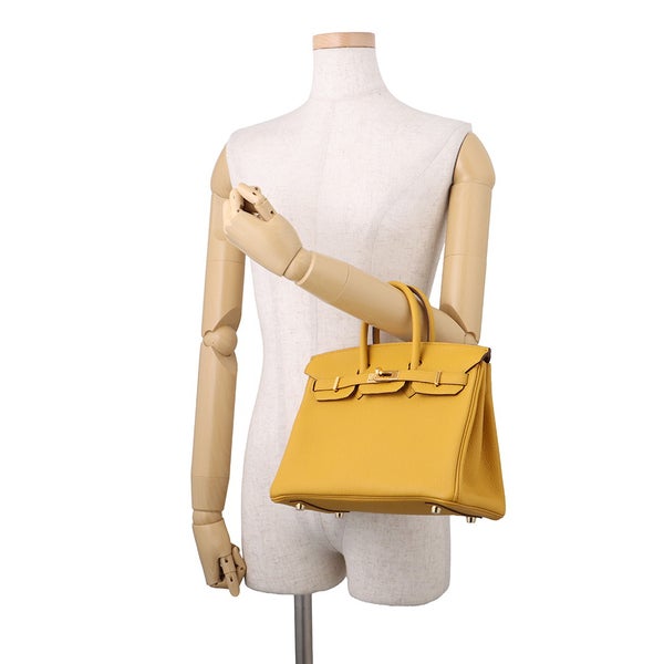 エルメス バーキン25 ジョーヌアンブル/ゴールド金具 トゴ D刻印 HERMES Birkin ハンドバッグ