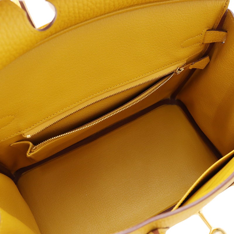 エルメス バーキン25 ジョーヌアンブル/ゴールド金具 トゴ D刻印 HERMES Birkin ハンドバッグ