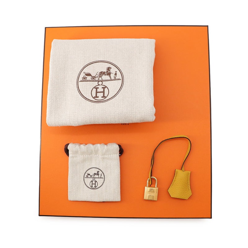 エルメス バーキン25 ジョーヌアンブル/ゴールド金具 トゴ D刻印 HERMES Birkin ハンドバッグ