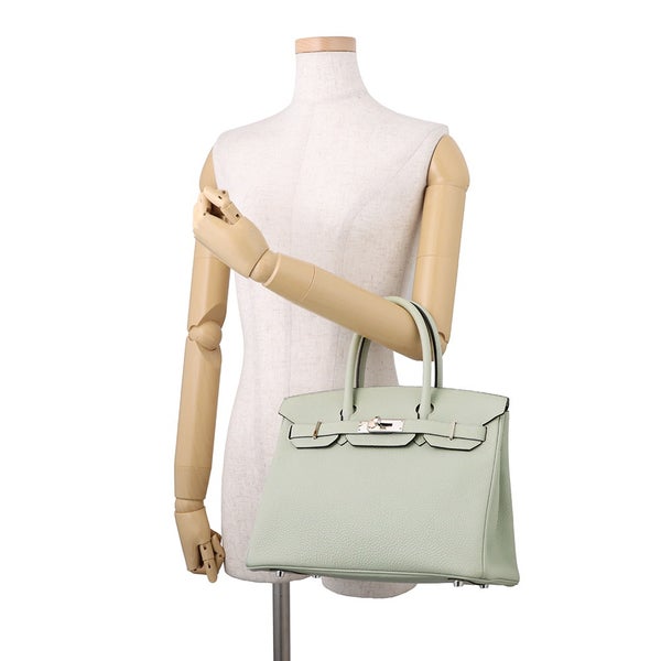 エルメス バーキン30 グリネヴェ/シルバー金具 トゴ B刻印 HERMES Birkin ハンドバッグ