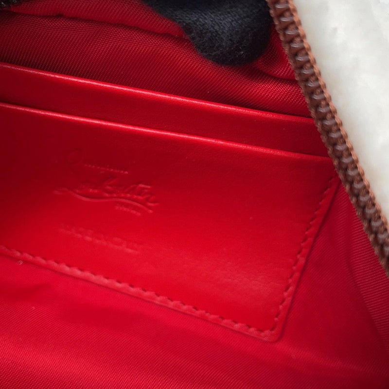 クリスチャン・ルブタン ボディバッグ ブラスター ボア レザー 3215176 Christian Louboutin ウエストポーチ 白