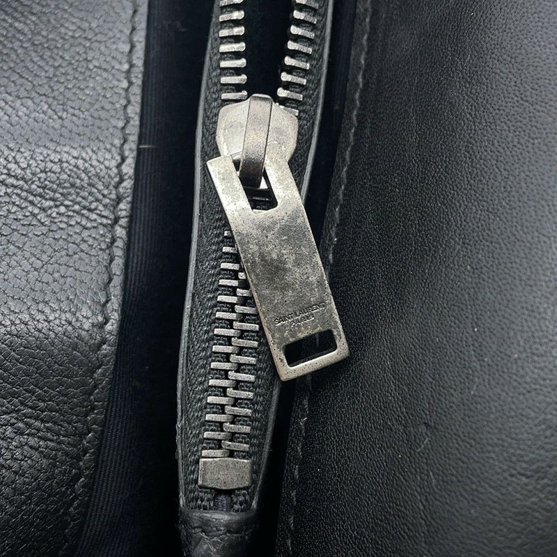 サンローランパリ ハンドバッグ カレッジ レザー 428056 SAINT LAURENT PARIS 2wayチェーンショルダーバッグ 黒