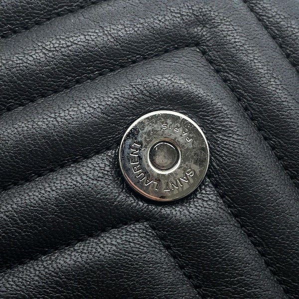 サンローランパリ ハンドバッグ カレッジ レザー 428056 SAINT LAURENT PARIS 2wayチェーンショルダーバッグ 黒