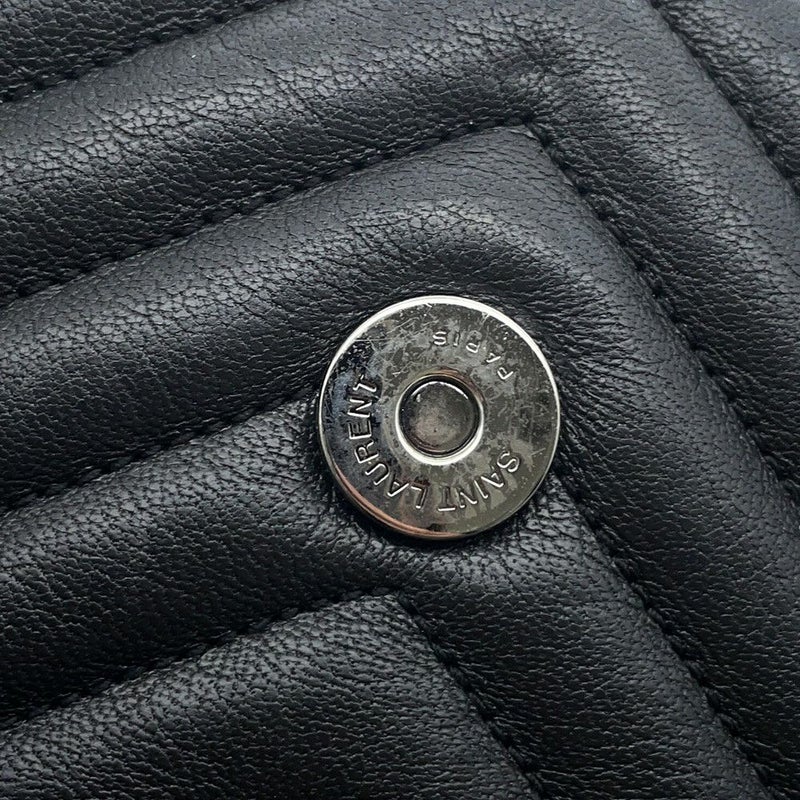サンローランパリ ハンドバッグ カレッジ レザー 428056 SAINT LAURENT PARIS 2wayチェーンショルダーバッグ 黒
