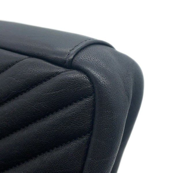 サンローランパリ ハンドバッグ カレッジ レザー 428056 SAINT LAURENT PARIS 2wayチェーンショルダーバッグ 黒