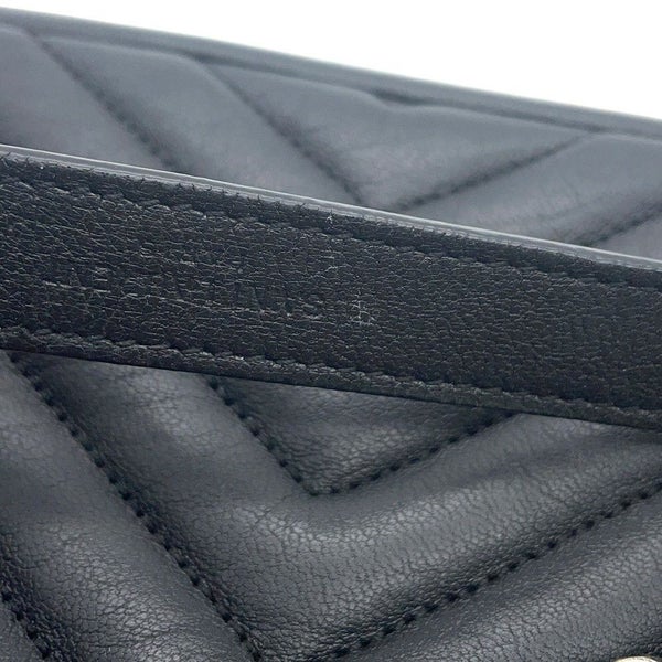 サンローランパリ ハンドバッグ カレッジ レザー 428056 SAINT LAURENT PARIS 2wayチェーンショルダーバッグ 黒