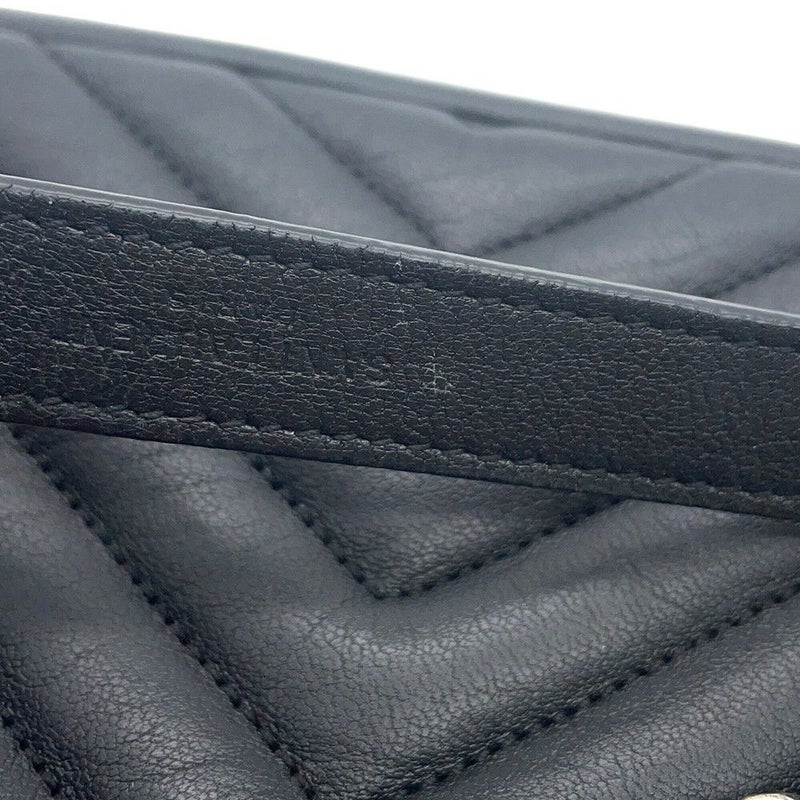 サンローランパリ ハンドバッグ カレッジ レザー 428056 SAINT LAURENT PARIS 2wayチェーンショルダーバッグ 黒