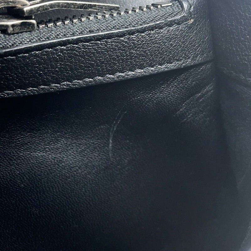 サンローランパリ ハンドバッグ カレッジ レザー 428056 SAINT LAURENT PARIS 2wayチェーンショルダーバッグ 黒