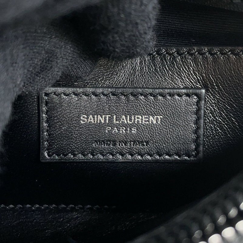 サンローランパリ ハンドバッグ カレッジ レザー 428056 SAINT LAURENT PARIS 2wayチェーンショルダーバッグ 黒