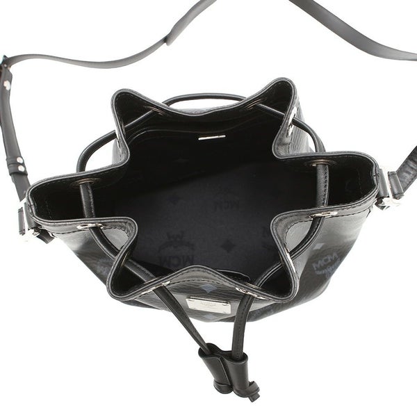 エムシーエム ショルダーバッグ ヴィセトス ロゴ レザー MCM バッグ ハンドバッグ 黒