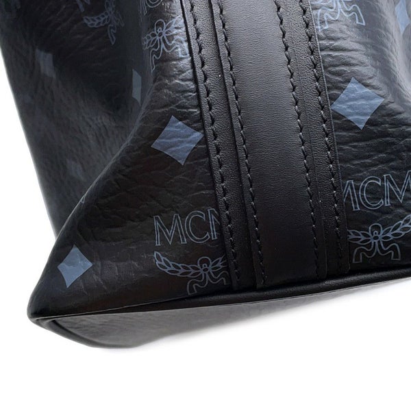 エムシーエム ショルダーバッグ ヴィセトス ロゴ レザー MCM バッグ ハンドバッグ 黒