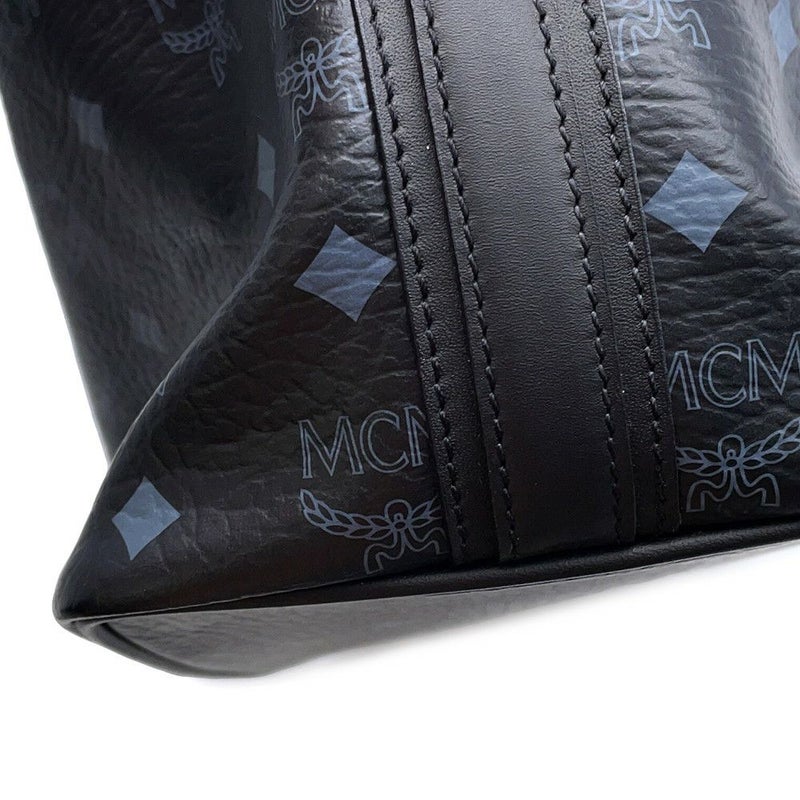 エムシーエム ショルダーバッグ ヴィセトス ロゴ レザー MCM バッグ ハンドバッグ 黒