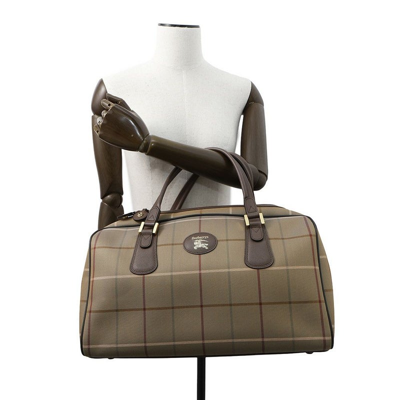 バーバリー ボストンバッグ チェック キャンバス BURBERRY バッグ