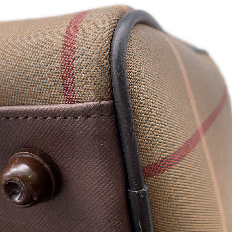 バーバリー ボストンバッグ チェック キャンバス BURBERRY バッグ