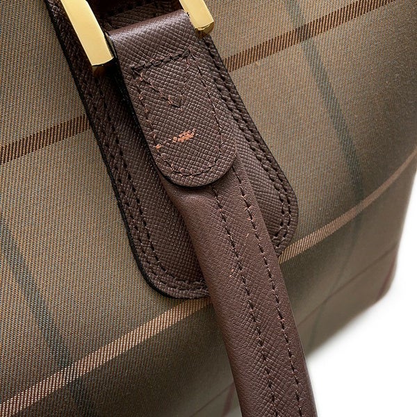 バーバリー ボストンバッグ チェック キャンバス BURBERRY バッグ