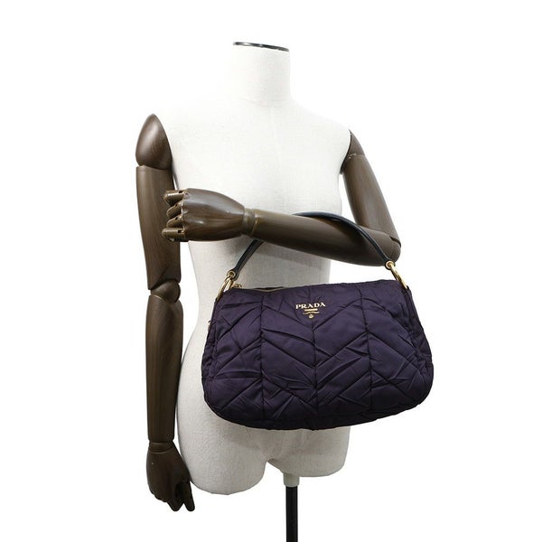 プラダ ショルダーバッグ ロゴ ワンショルダー ナイロン レザー BR3799 PRADA ハンドバッグ