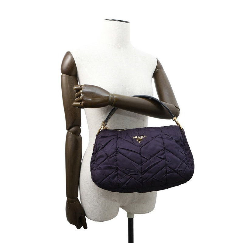 プラダ ショルダーバッグ ロゴ ワンショルダー ナイロン レザー BR3799 PRADA ハンドバッグ