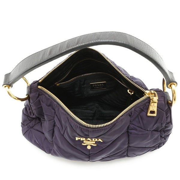 プラダ ショルダーバッグ ロゴ ワンショルダー ナイロン レザー BR3799 PRADA ハンドバッグ