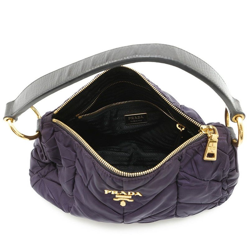 プラダ ショルダーバッグ ロゴ ワンショルダー ナイロン レザー BR3799 PRADA ハンドバッグ