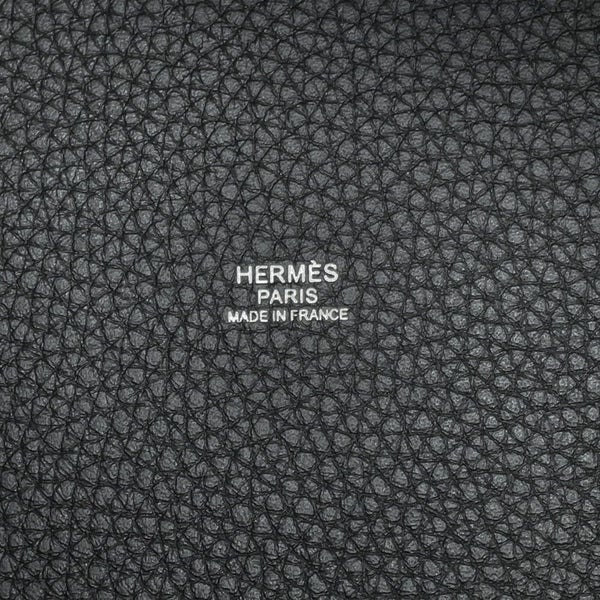 エルメス ハンドバッグ ピコタンロックMM ブラック/シルバー金具 トリヨンクレマンス K刻印 HERMES トートバッグ 黒