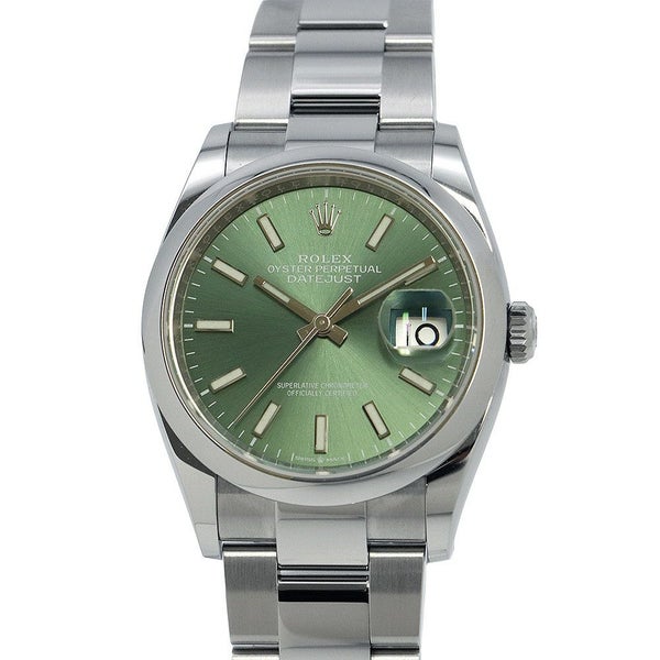 ロレックス デイトジャスト36 126200 ROLEX 腕時計 ミントグリーン文字盤
