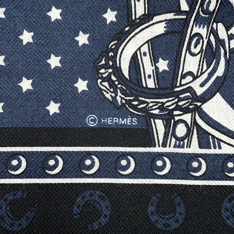 エルメス カレ65 シュヴァル・パンク・バンダナ CHEVAL PUNK BANDANA カシミヤ シルク HERMES