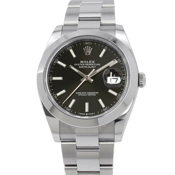 ロレックス デイトジャスト41 ランダムシリアル ルーレット 126300 ROLEX 腕時計 黒文字盤
