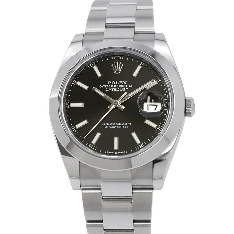 ロレックス デイトジャスト41 ランダムシリアル ルーレット 126300 ROLEX 腕時計 黒文字盤