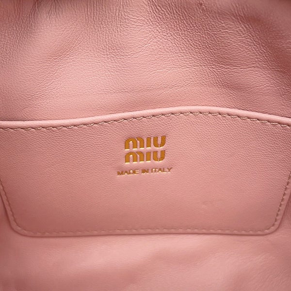 ミュウミュウ ショルダーバッグ パイソン/ナッパレザー 5ZH011 Miu Miu バッグ 2wayクラッチバッグ