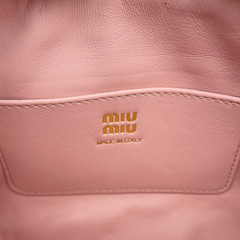 ミュウミュウ ショルダーバッグ パイソン/ナッパレザー 5ZH011 Miu Miu バッグ 2wayクラッチバッグ