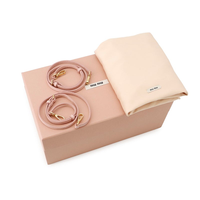 ミュウミュウ ショルダーバッグ パイソン/ナッパレザー 5ZH011 Miu Miu バッグ 2wayクラッチバッグ