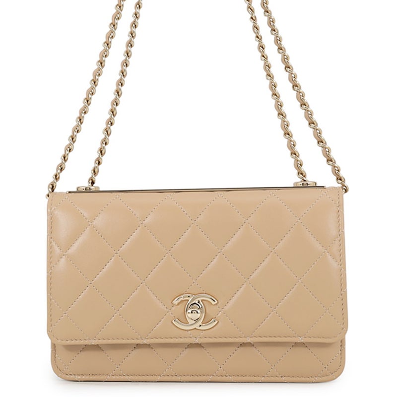 シャネル チェーンウォレット マトラッセ ココマーク ラムスキン A80982 CHANEL 財布
