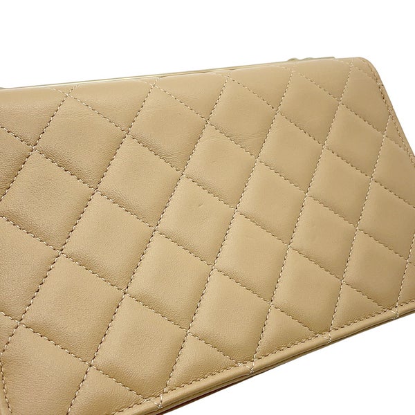 シャネル チェーンウォレット マトラッセ ココマーク ラムスキン A80982 CHANEL 財布
