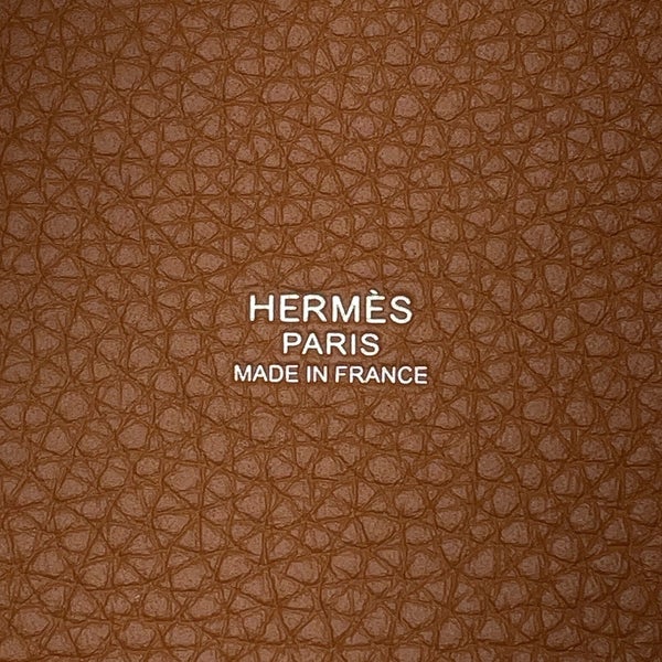 エルメス ハンドバッグ ピコタンロックPM ゴールド/シルバー金具 トリヨンクレマンス W刻印 HERMES