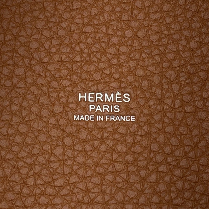 エルメス ハンドバッグ ピコタンロックPM ゴールド/シルバー金具 トリヨンクレマンス W刻印 HERMES