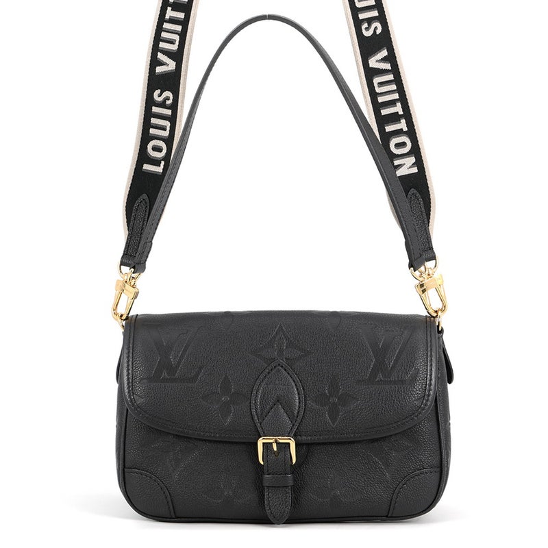 ルイヴィトン ショルダーバッグ モノグラム・アンプラント ディアヌ M46386 LOUIS VUITTON 2way 黒 ブラック